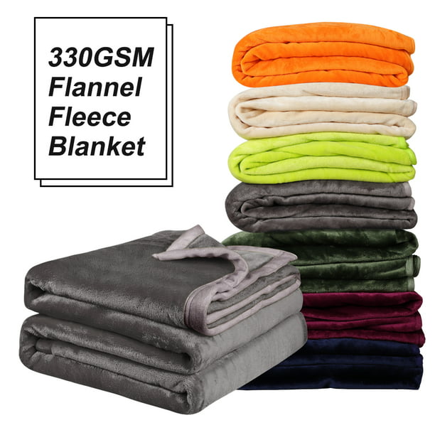 Details about  /  Lightweight Flannel Fleece Blanket  All Season Warm Throw Blanket Queen//King